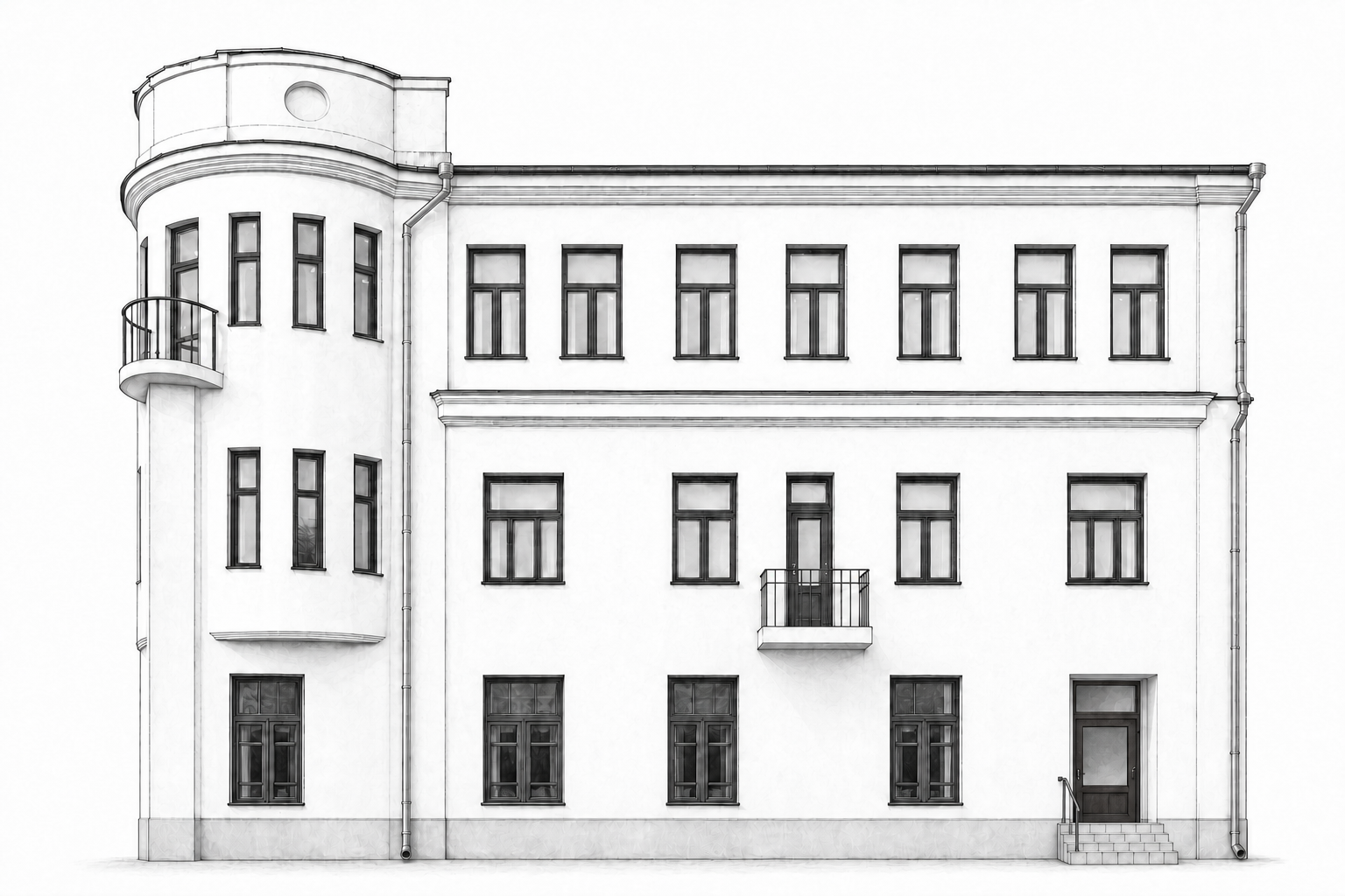 Архитектурное изображение здания по адресу улица Ленина, 36